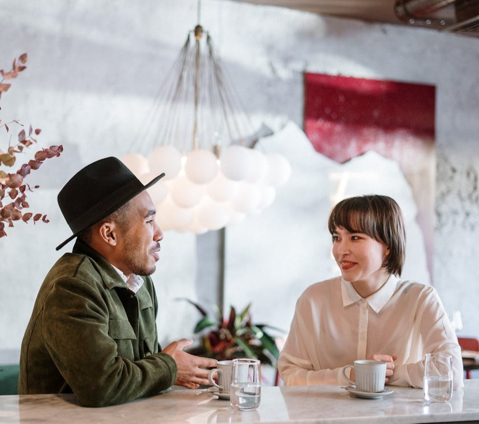 Christian singles on a date.